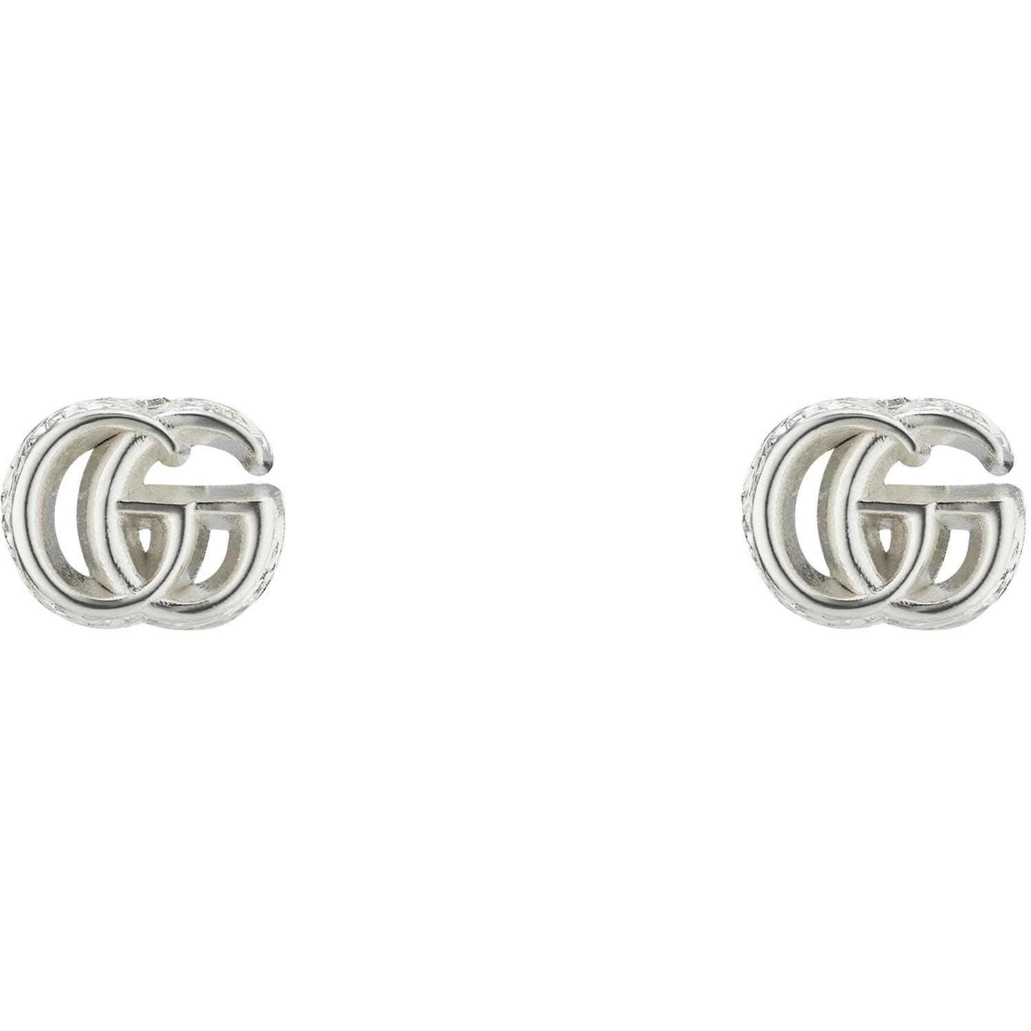 Gucci - YBD770758001 - GG Marmont Earrings in sterling silver with Double G