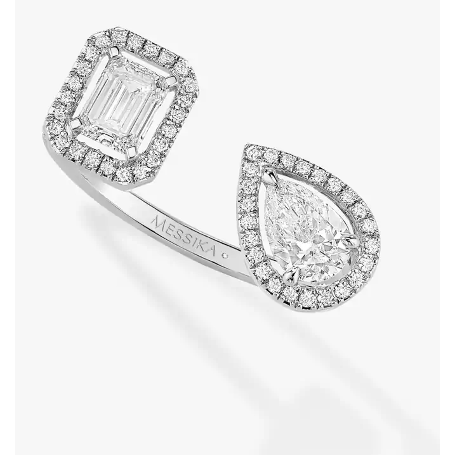 MESSIKA - 06636-WG - My Twin Toi & Moi Ring 0.25 carat Diamond x 2 White Gold