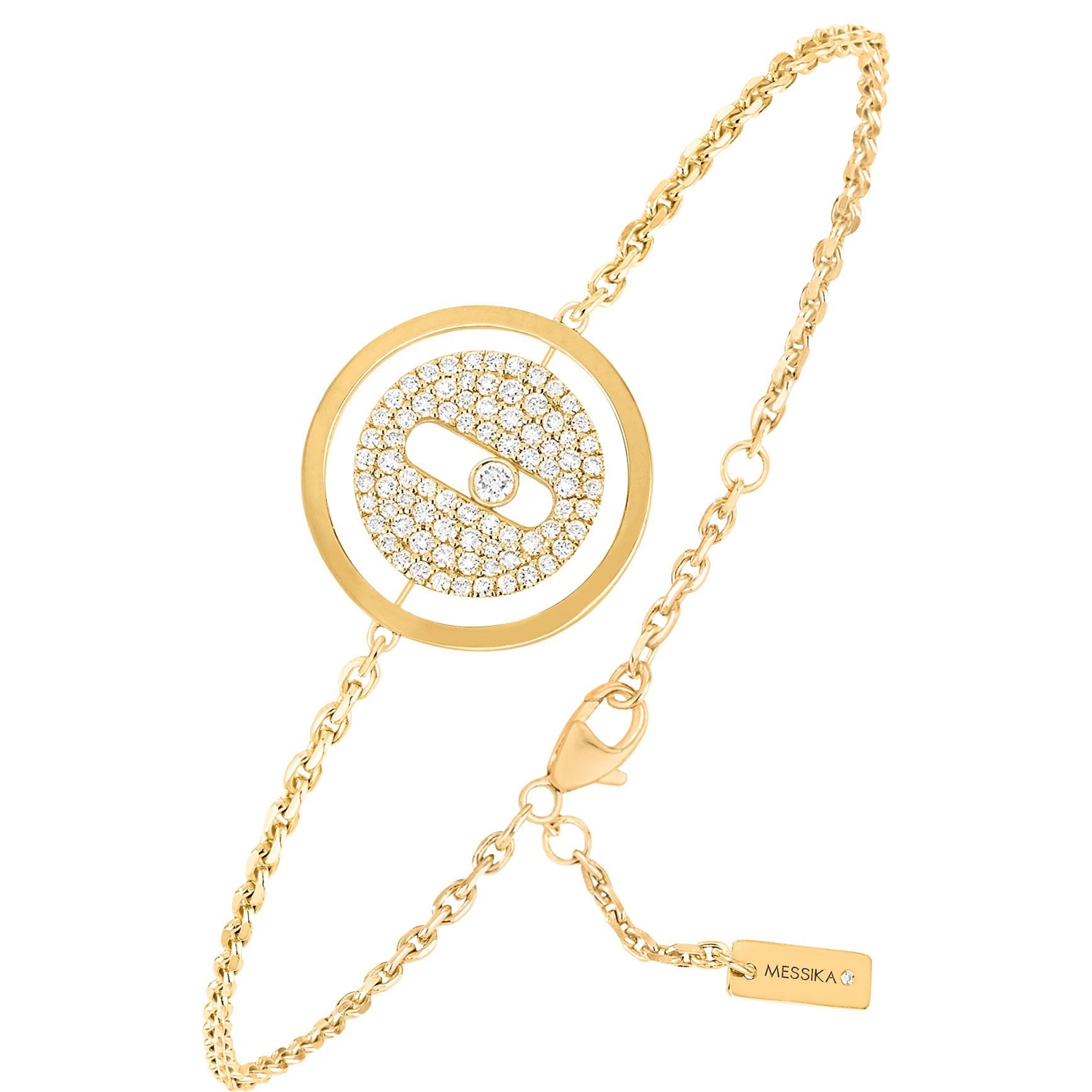 MESSIKA - 07541-YG - Move Classique Pavé bracelet in yellow gold and diamonds