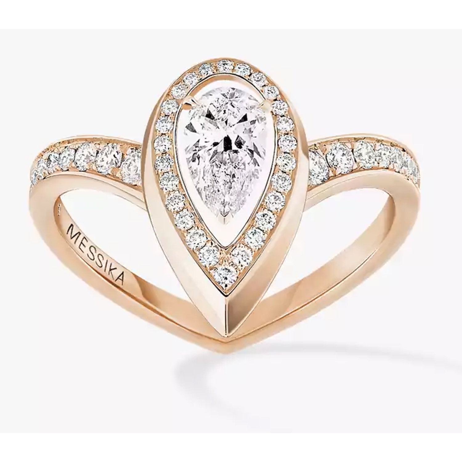 MESSIKA - 12331-PG - 0.30 carat Fiery Diamond Ring in Rose Gold