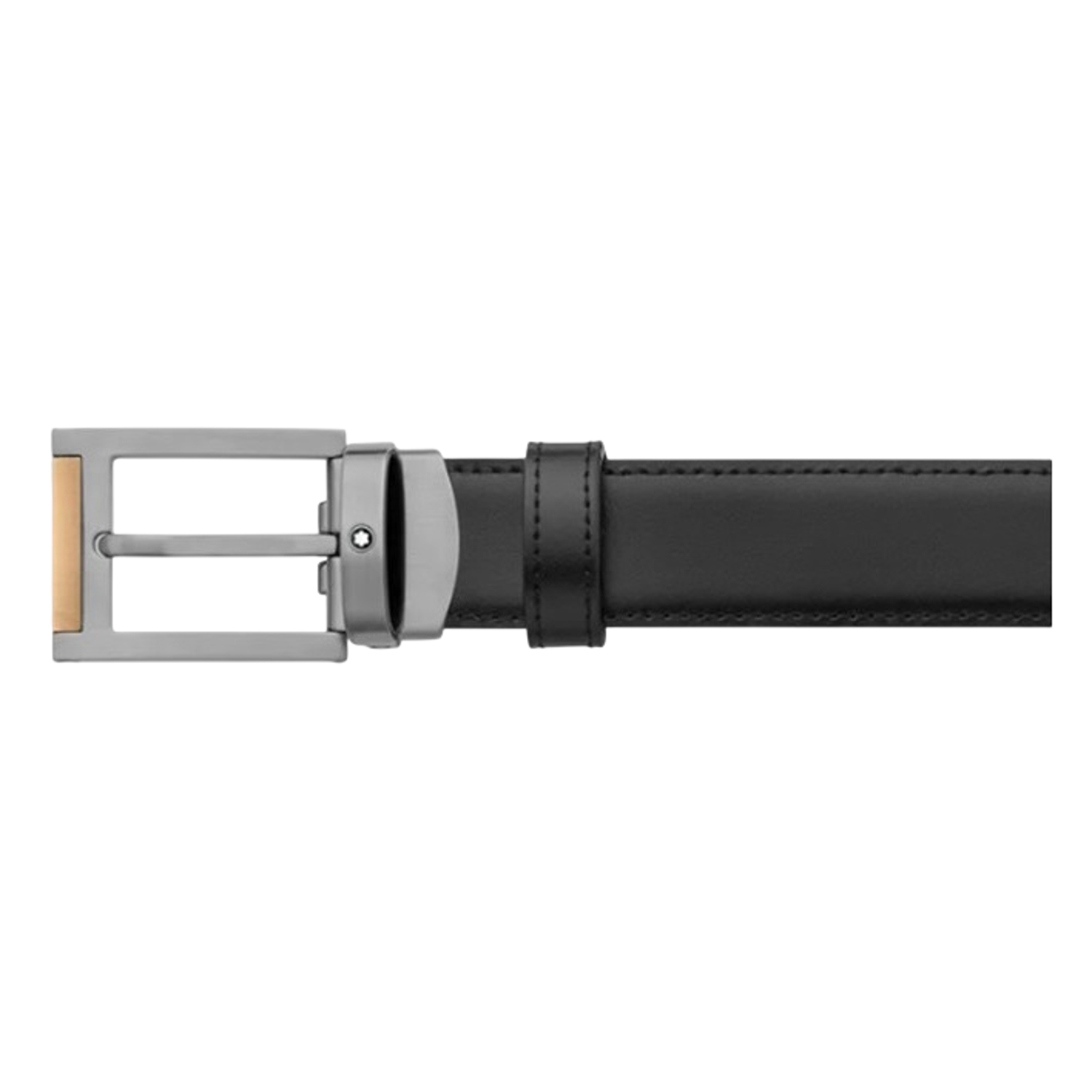 MONT BLANC - 126017 - 30mm Black Leather Belt