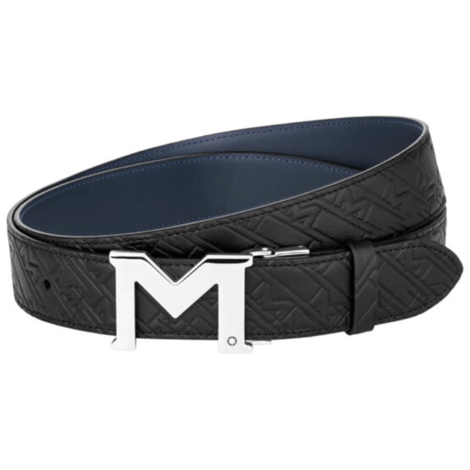 MONT BLANC - 128787 - 35mm reversible two-tone belt with buckle