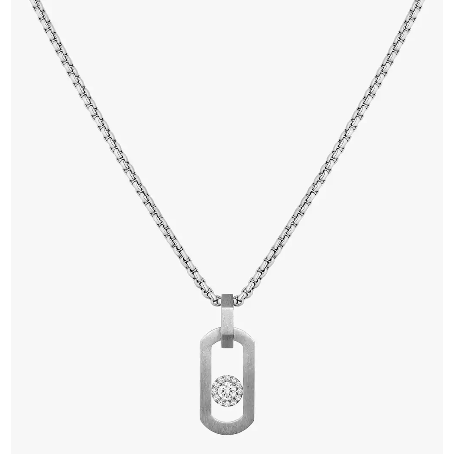 MESSIKA - 13679-TN - So Move Pendant Necklace in Natural Titanium