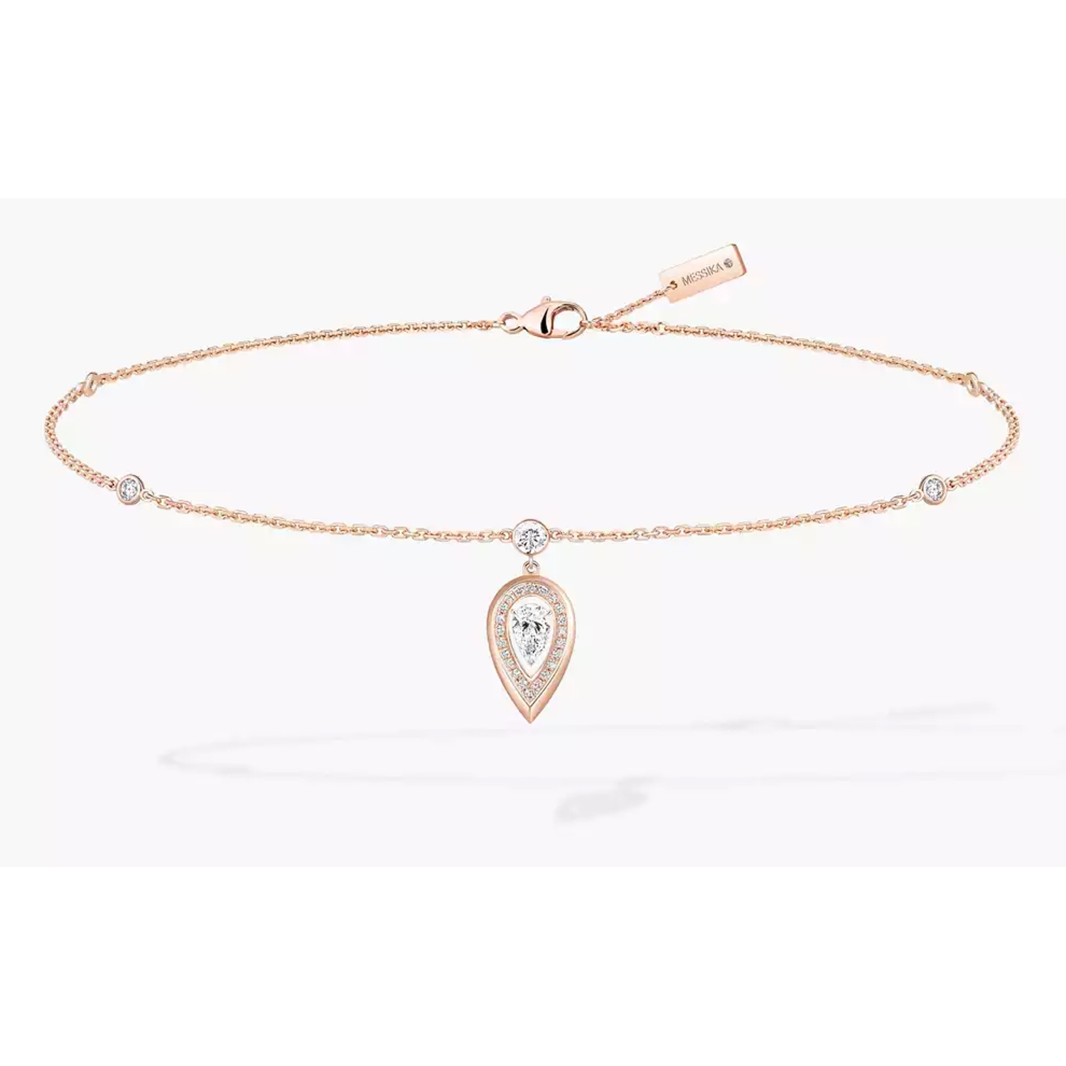 MESSIKA - 14138-PG - Fiery Rose Gold Diamond Anklet Bracelet