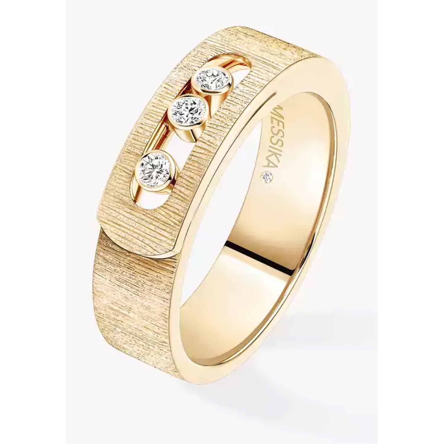 MESSIKA - 14482-YG - Move Noa Ciselé Ring Yellow Gold Diamond