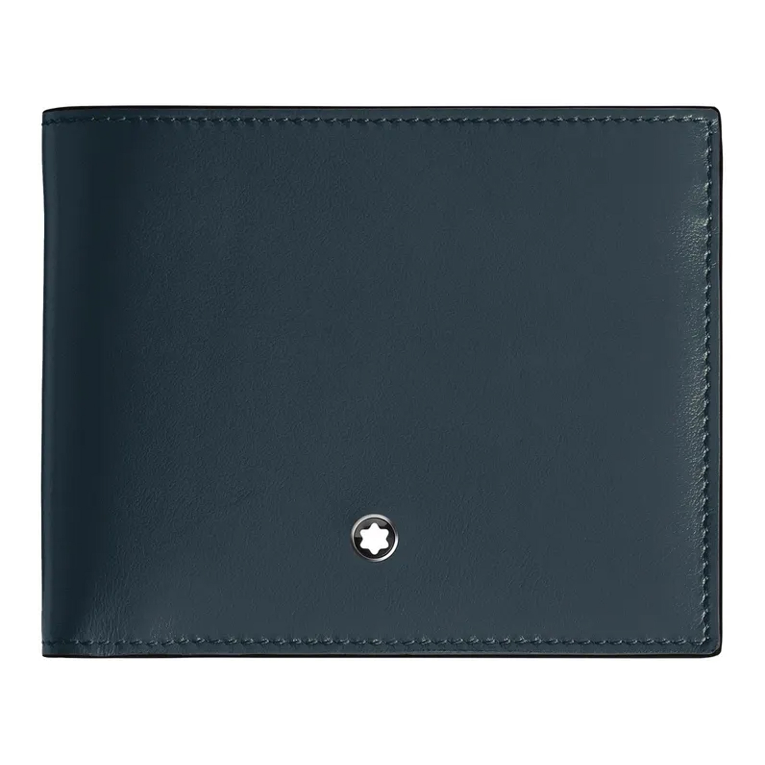 MONT BLANC - 220446 - Portafoglio 6 Bag in Pelle Meisterstück Blu Velluto