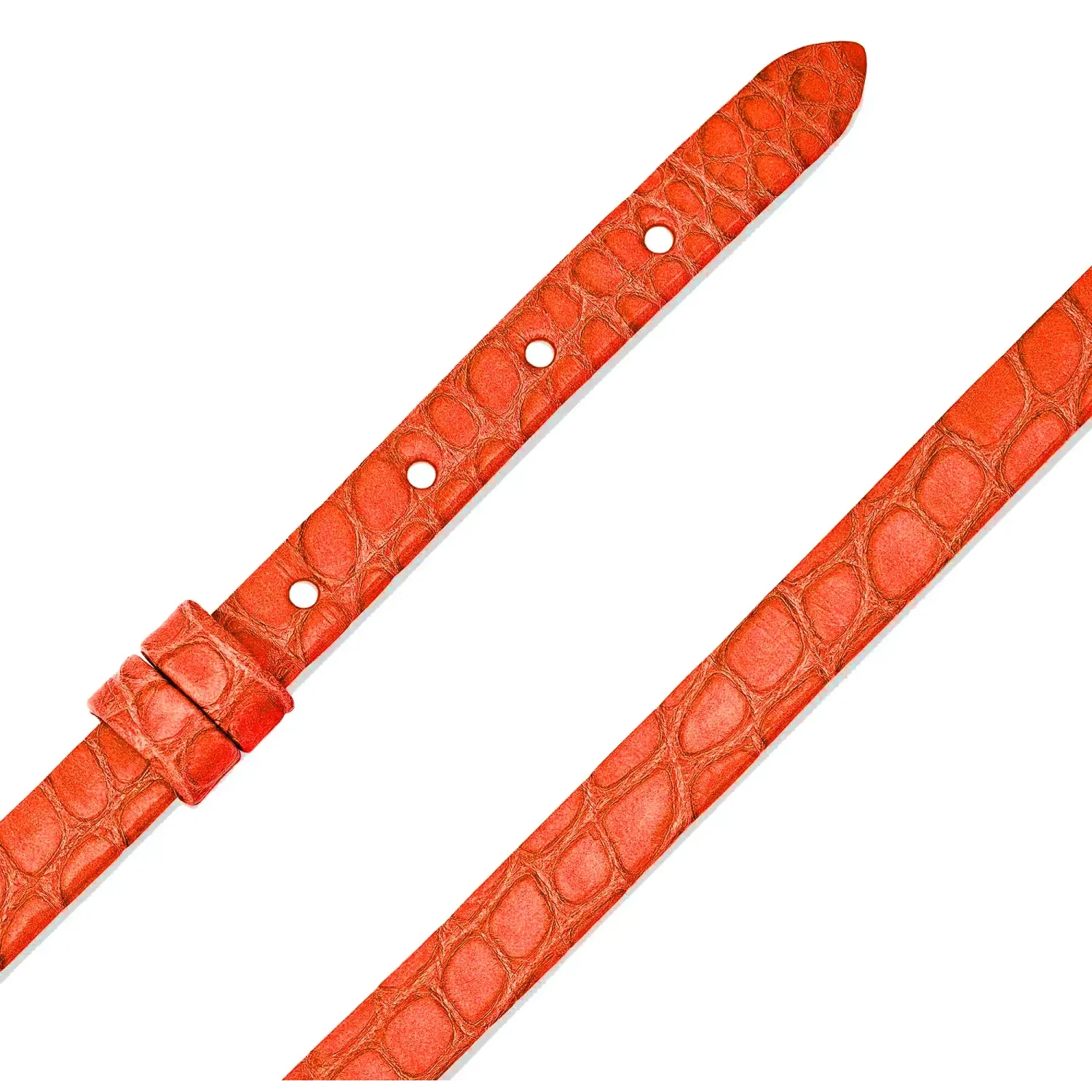 MESSIKA - 32017-SM - My Move Orange Alligator Leather Strap