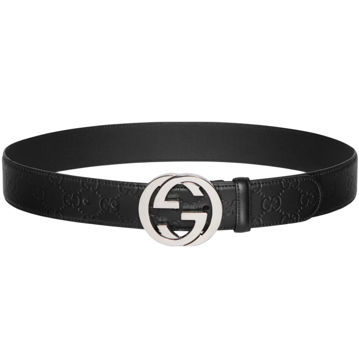 GUCCI - 411924 CWC1N 1000 - Belt with GG Cross Buckle