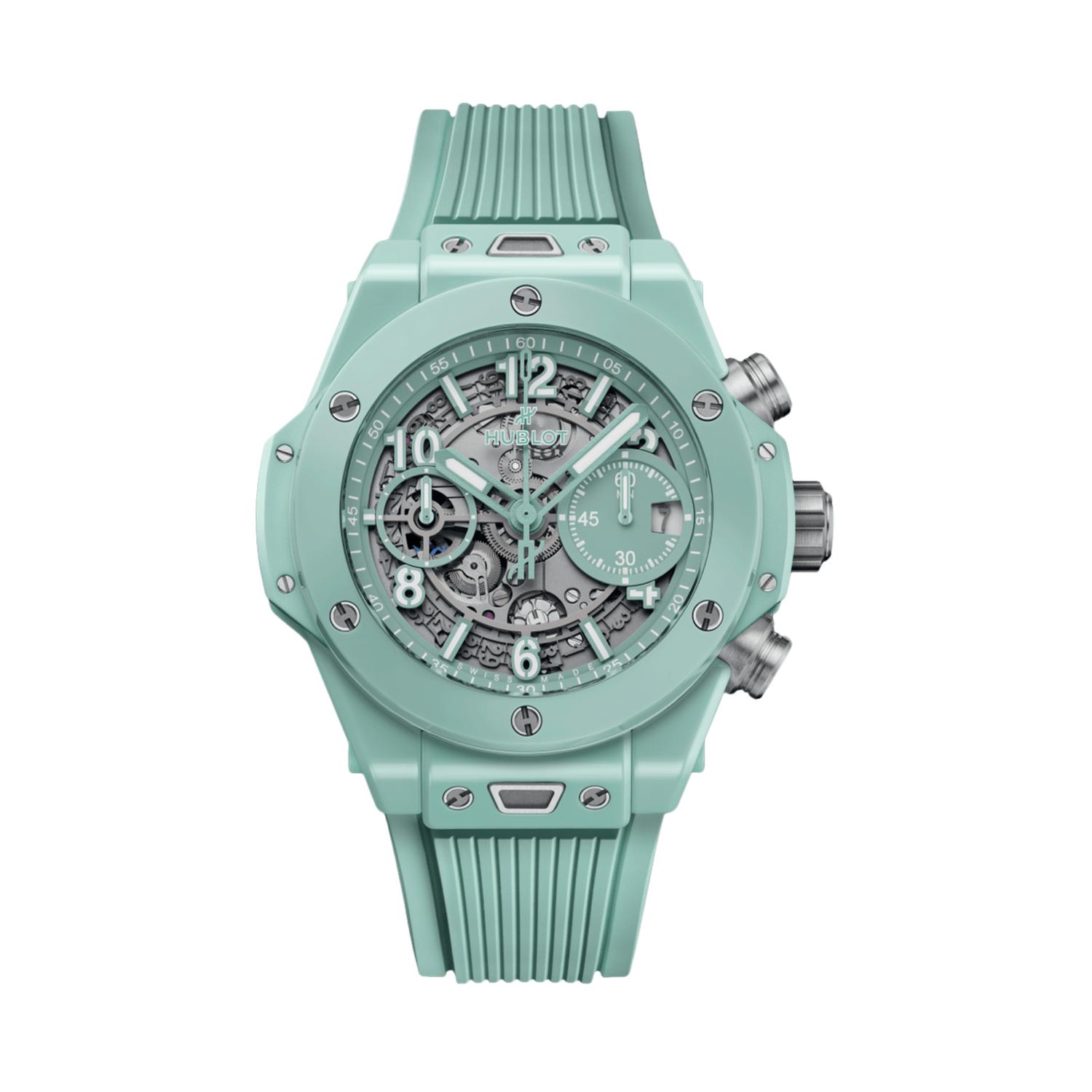 HUBLOT - 441.GS.5221.RX - BIG BANG UNICO MINT GREEN CERAMIC 42 MM