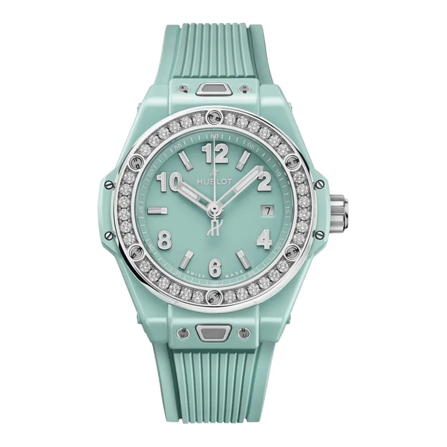 HUBLOT - 485GS5271RX1204 - Big Bang One Click Mint Green Ceramic Diamonds