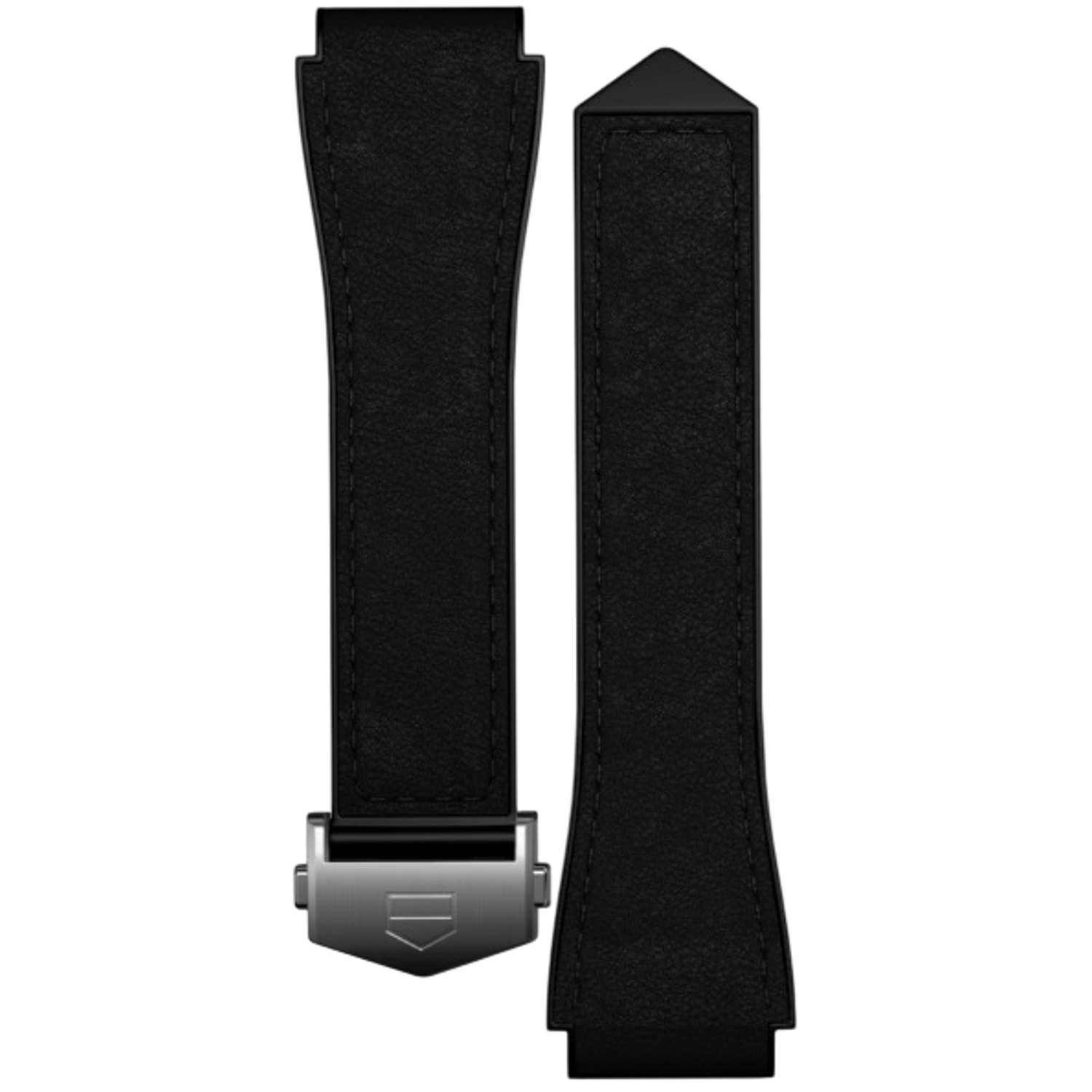 TAG HEUER - BT6269 - Calibre E4 45mm Black Bi-Material Leather Strap
