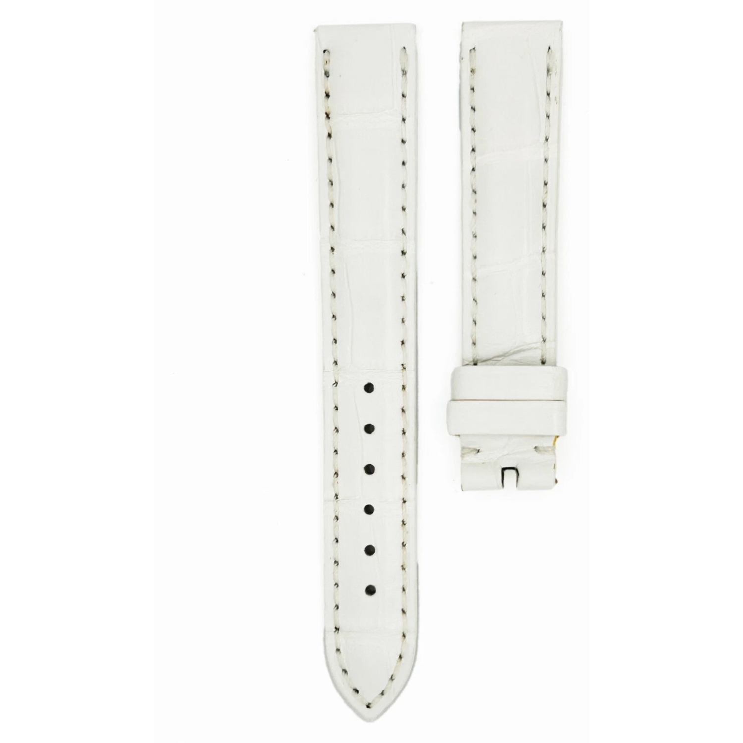 CHOPARD - C960212-0058 - Genuine White Crocodile Leather Watch Strap 15 x 14mm