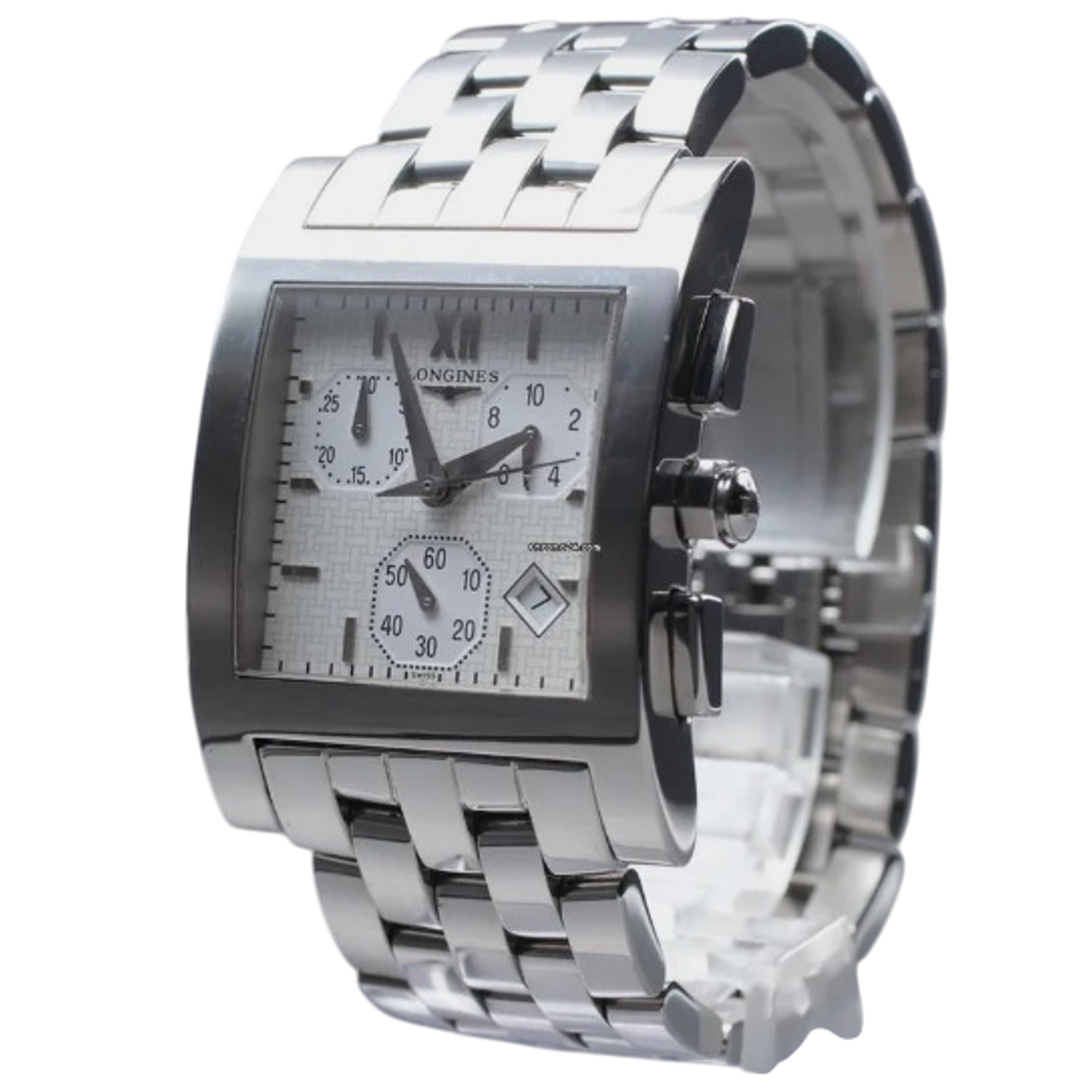 LONGINES - L56684 - Dolce Vita Carree Chronograph White Dial Watch