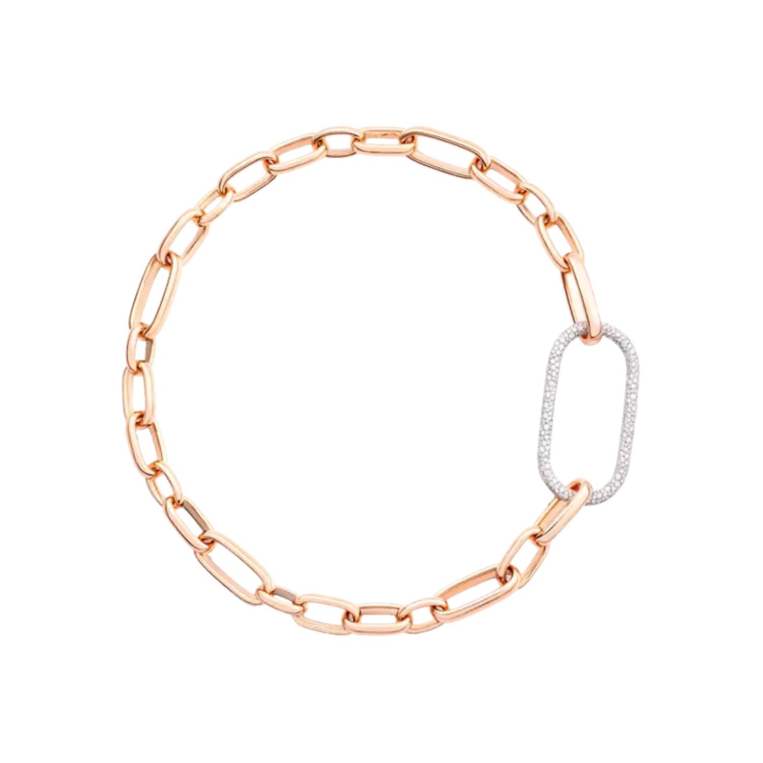 POMELLATO - PCC2083_O7WHR - DB000 - ICONIC ROSE GOLD DIAMOND NECKLACE