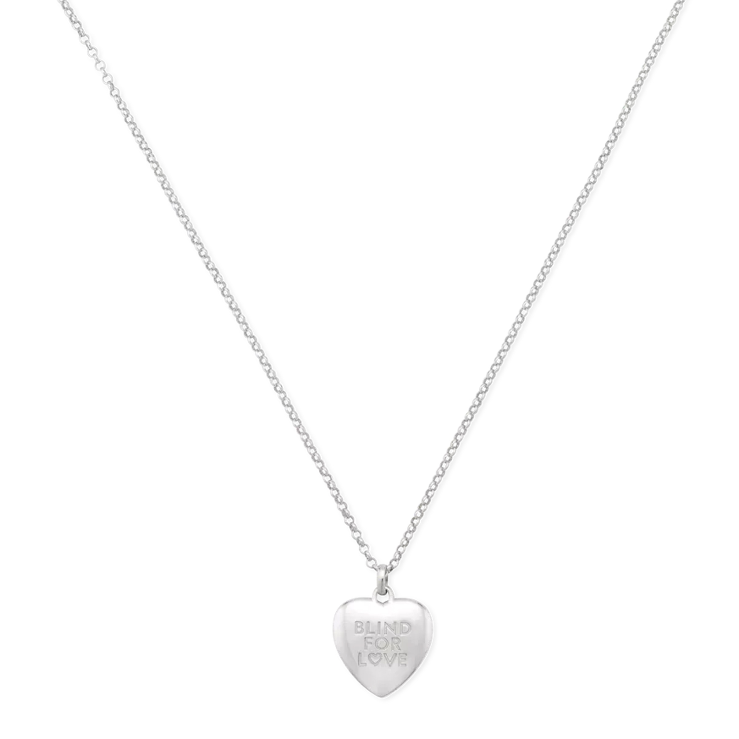 GUCCI - YBB843589001 - Blind For Love Silver Necklace
