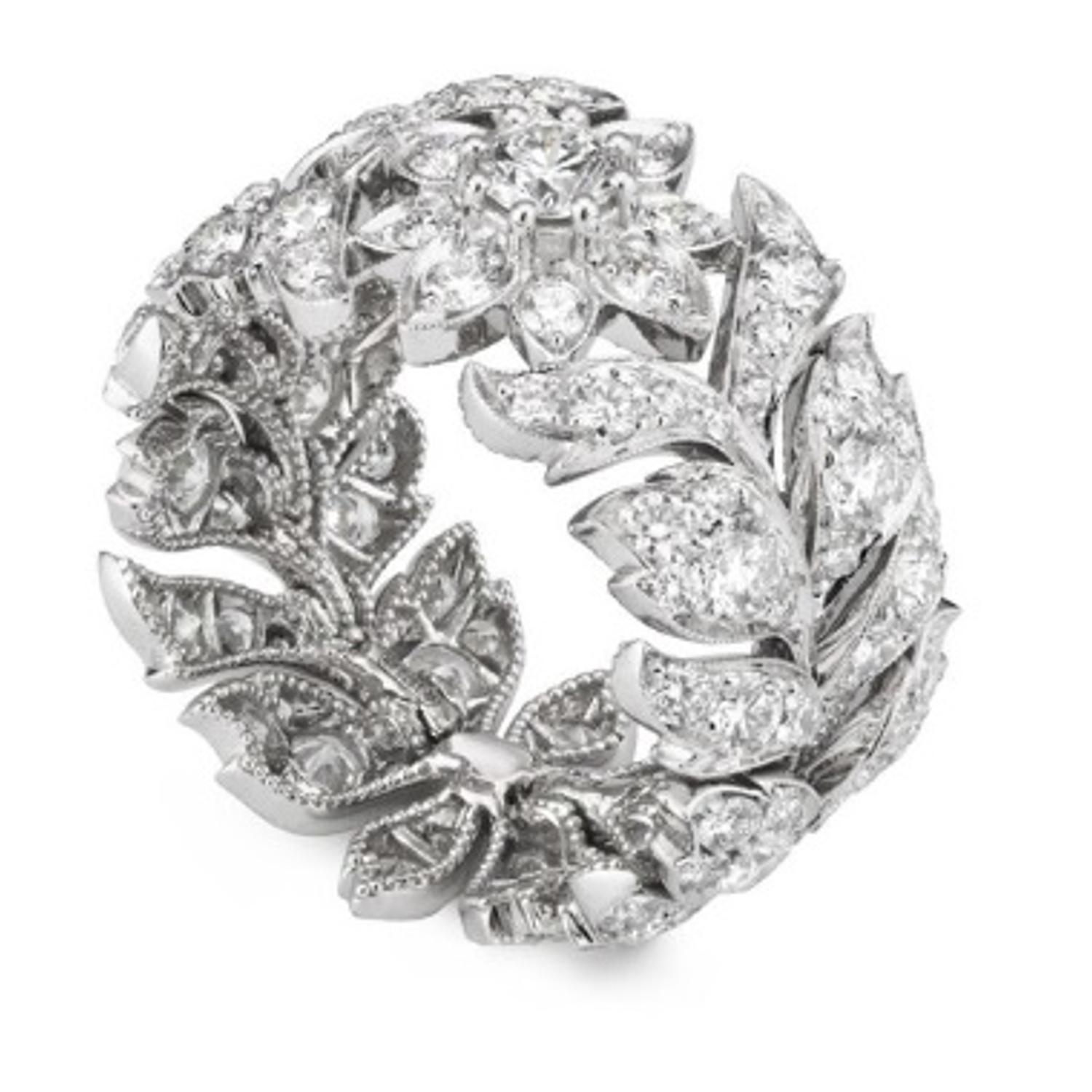 GUCCI - YBC679130001 - 18K White Gold Diamond Ring - Ring Size Q